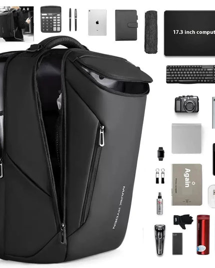 Hochwertig Business-Rucksack 17 Zoll schwarz