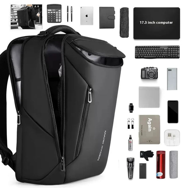 Hochwertig Business-Rucksack 17 Zoll schwarz