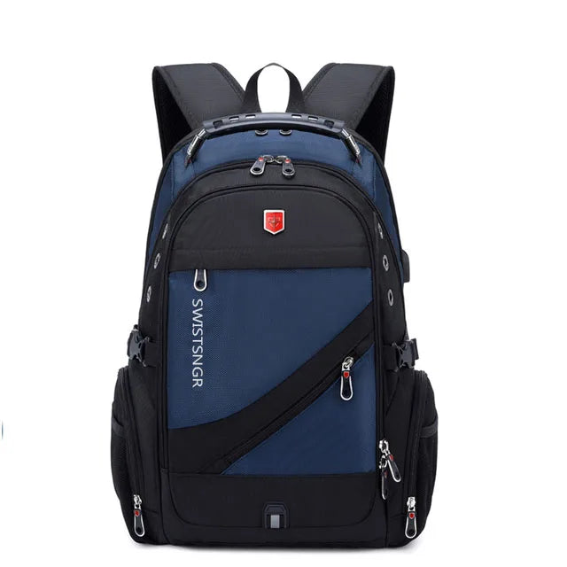 Swiss Rucksack gross 15-17 Zoll Schloss USB