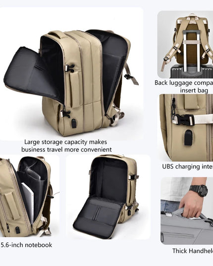 Erweiterbarer Business-Rucksack 17 Zoll