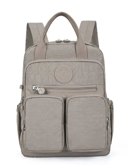 Kleiner Damen-Rucksack gelb Crinkle-Nylon