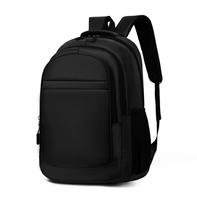 Klassischer Rucksack 15 Zoll schwarz