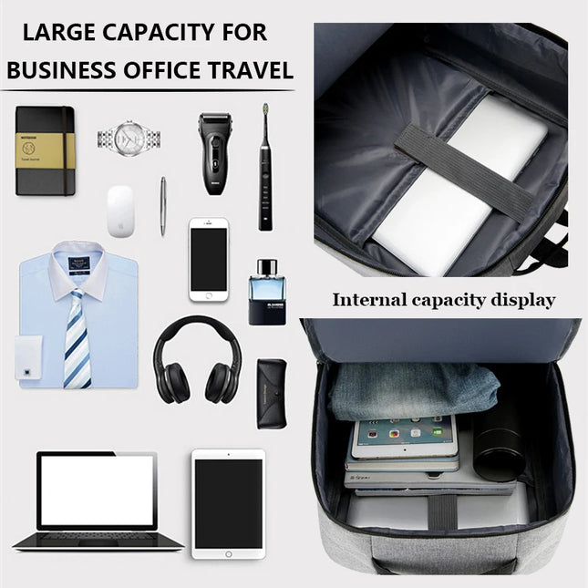 Weisser Business-Rucksack mit USB