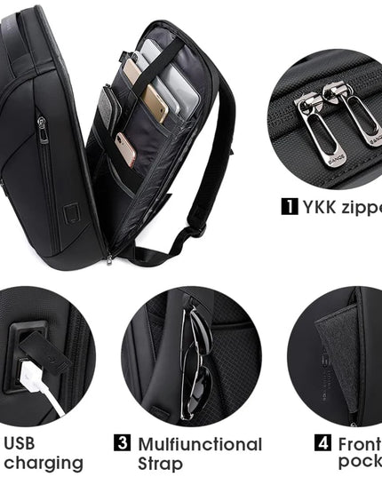 Laptop Rucksack Herren 15.6 Zoll - BANGE Business Rucksack