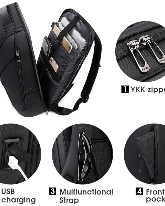 Laptop Rucksack Herren 15.6 Zoll - BANGE Business Rucksack