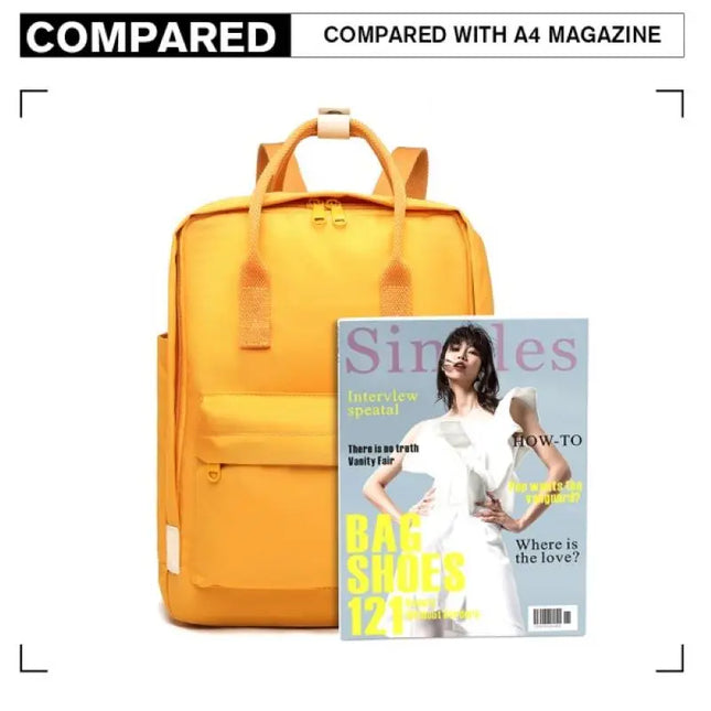 Tote-Style Rucksack gelb pink DE-Lager