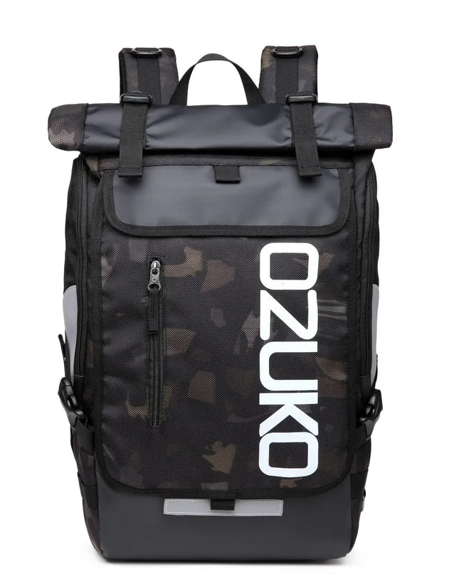 Sportlicher Rolltop-Rucksack farbig