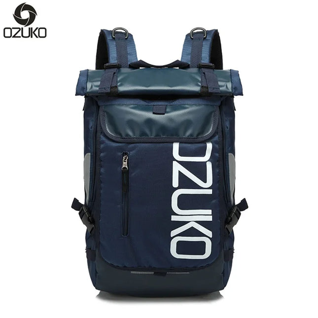 Sportlicher Rolltop-Rucksack farbig