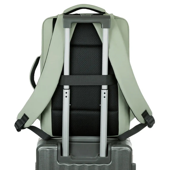 Mintgruener Business-Rucksack stossfest USB