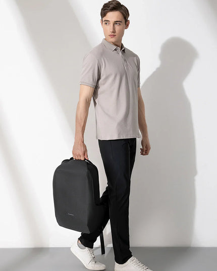 Nahtloser Anti-Diebstahl Rucksack grau