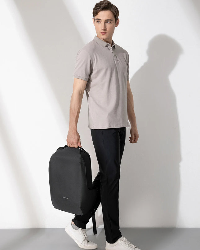 Nahtloser Anti-Diebstahl Rucksack grau