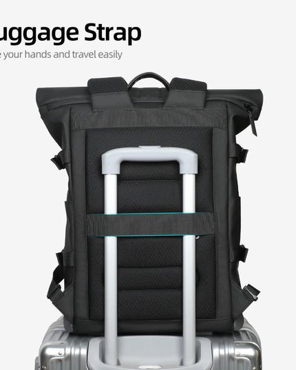 Laptop Rucksack: Wasserdichter Rolltop für 17 Zoll Laptops