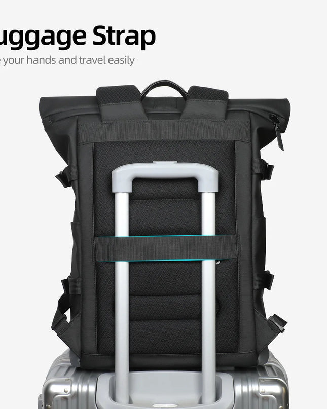 Laptop Rucksack: Wasserdichter Rolltop für 17 Zoll Laptops
