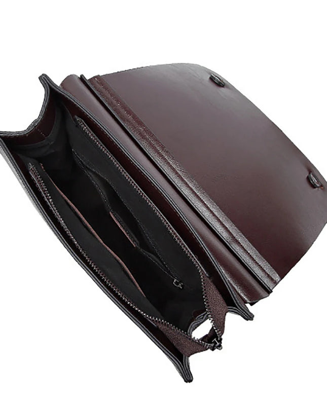 Echtleder Rucksack Damen mit Schnallen braun
