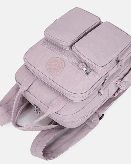 Kleiner Damen-Rucksack gelb Crinkle-Nylon