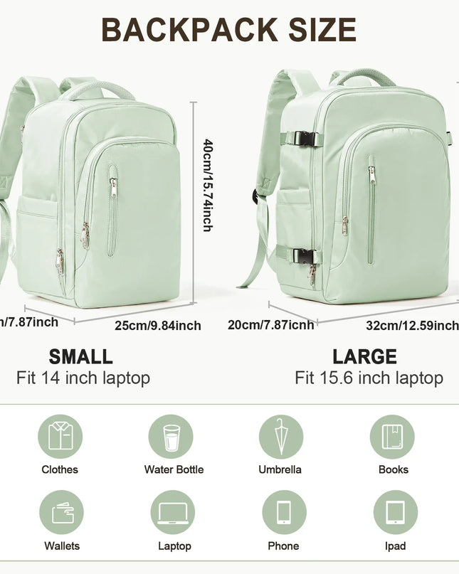 Grosser Damen Reise-Rucksack mit Trolley