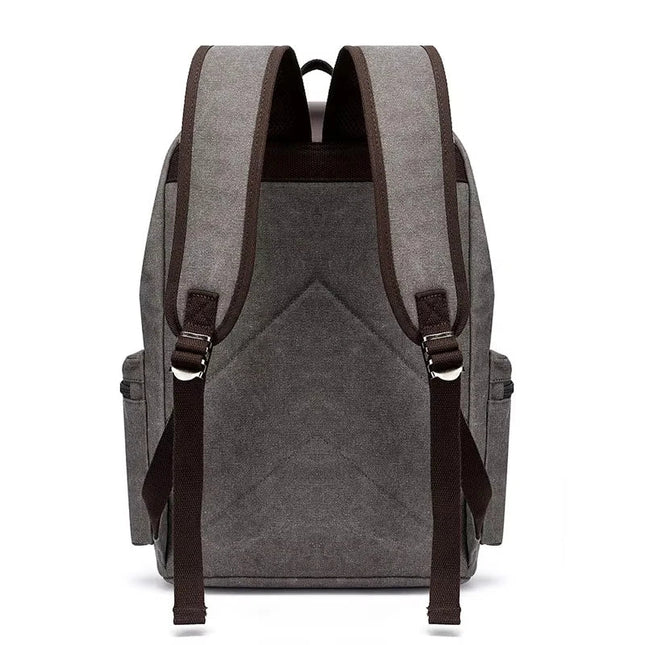 Vintage Canvas-Rucksack Herren mit Leder