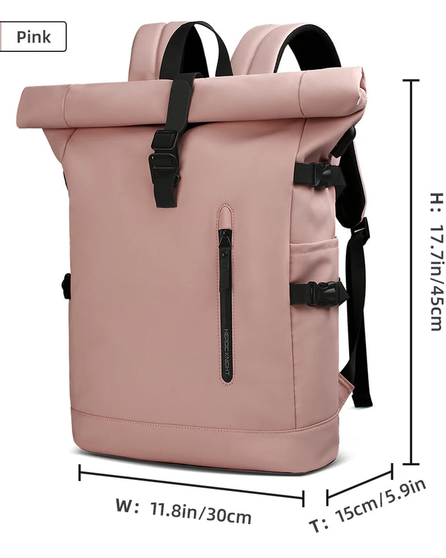 Rolltop Rucksack erweiterbar mit USB