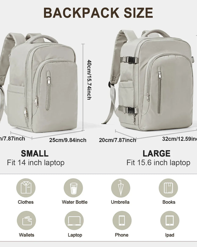 Grosser Damen Reise-Rucksack mit Trolley
