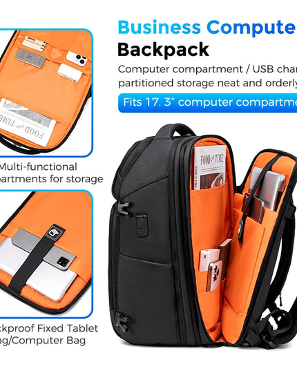 EVA-Rucksack 16 Zoll erweiterbar orange