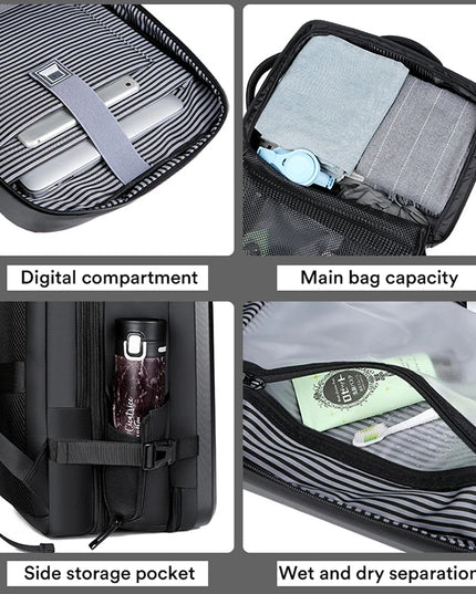 Laptop Rucksack 17 Zoll – Wasserdichter Rucksack für Herren