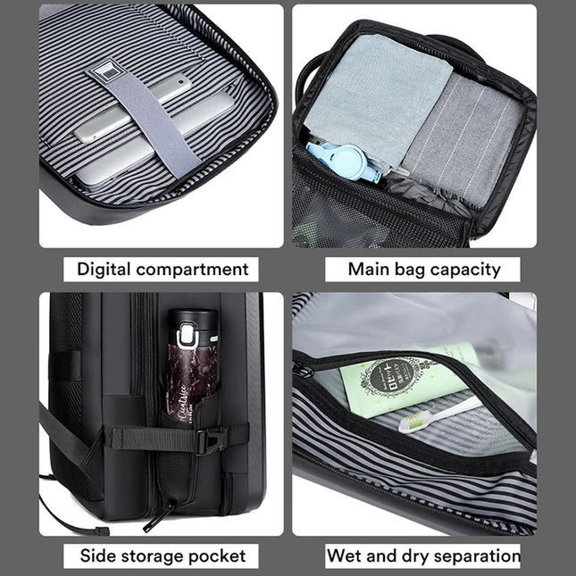 Laptop Rucksack 17 Zoll – Wasserdichter Rucksack für Herren