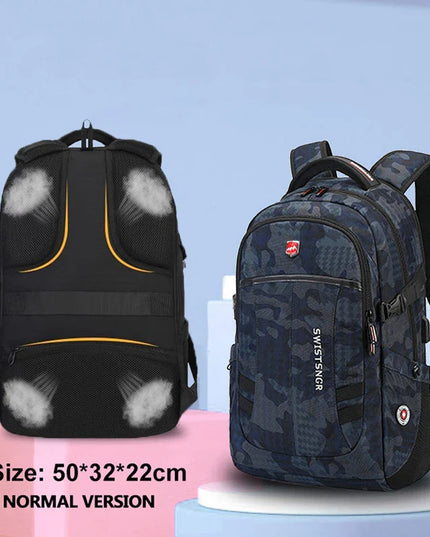 Damen Camouflage-Rucksack 17 Zoll pink