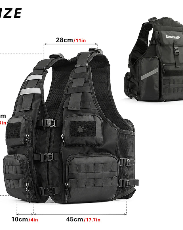 Fahrrad-Weste Rucksack MOLLE tactical