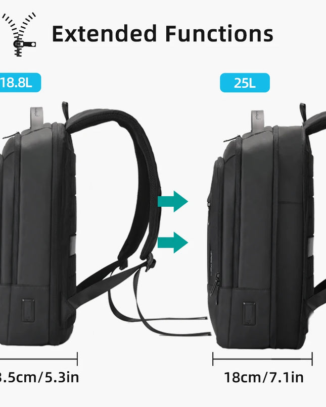Slim Rucksack erweiterbar 12-19 cm Herren