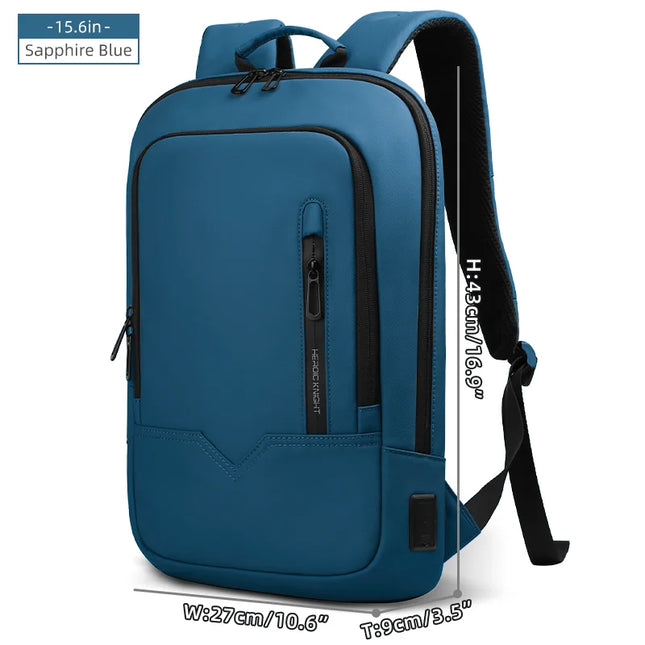Slim Rucksack grau 15 und 17 Zoll
