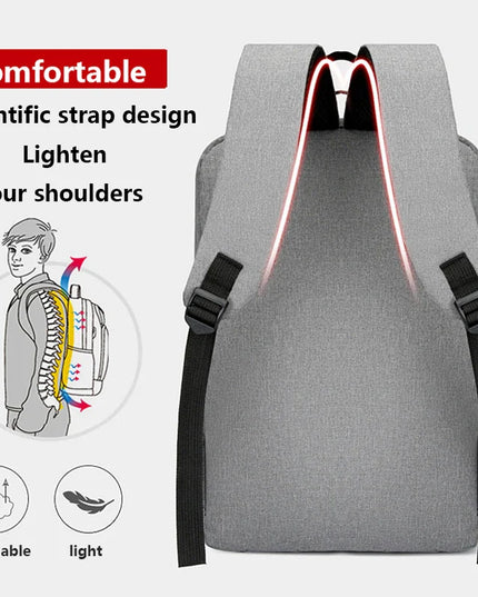 Weisser Business-Rucksack mit USB