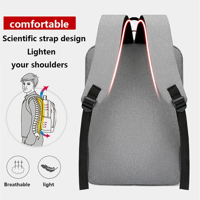 Weisser Business-Rucksack mit USB