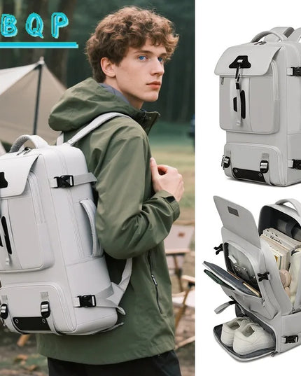 Moderner Daypack-Rucksack mint Schuhfach