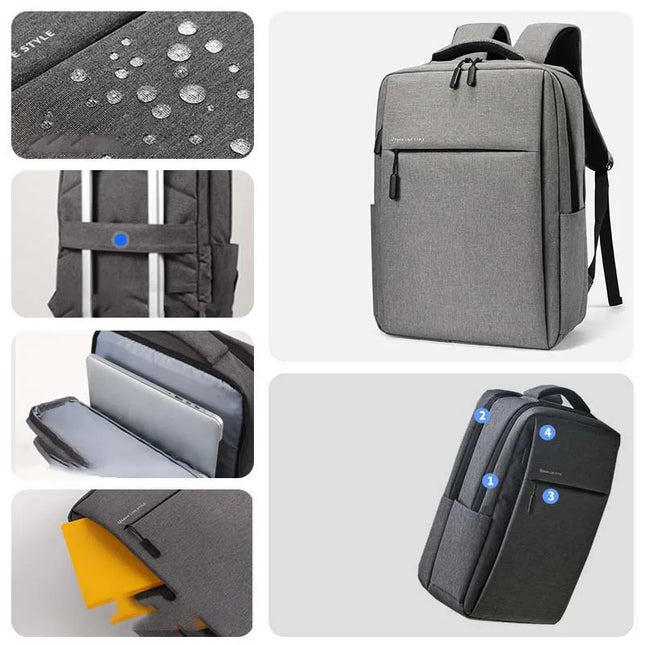 Minimalistischer Rucksack Herren grau