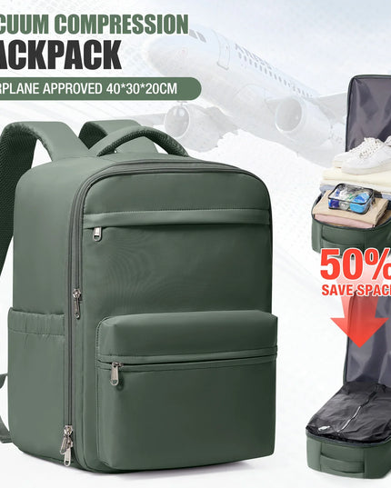 Reise-Rucksack mit Vakuum-Kompression