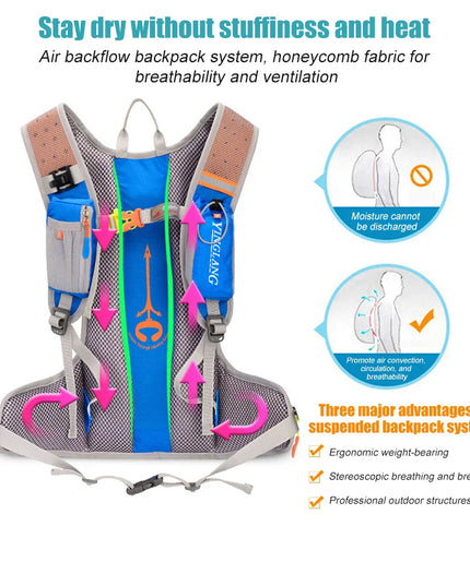 Robuster Fahrrad-Rucksack Helmhalter outdoor