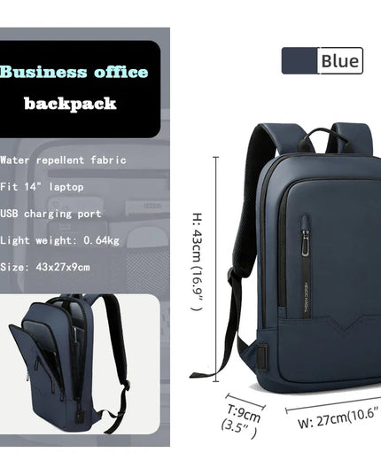 Slim Business Rucksack 15.6 Zoll USB