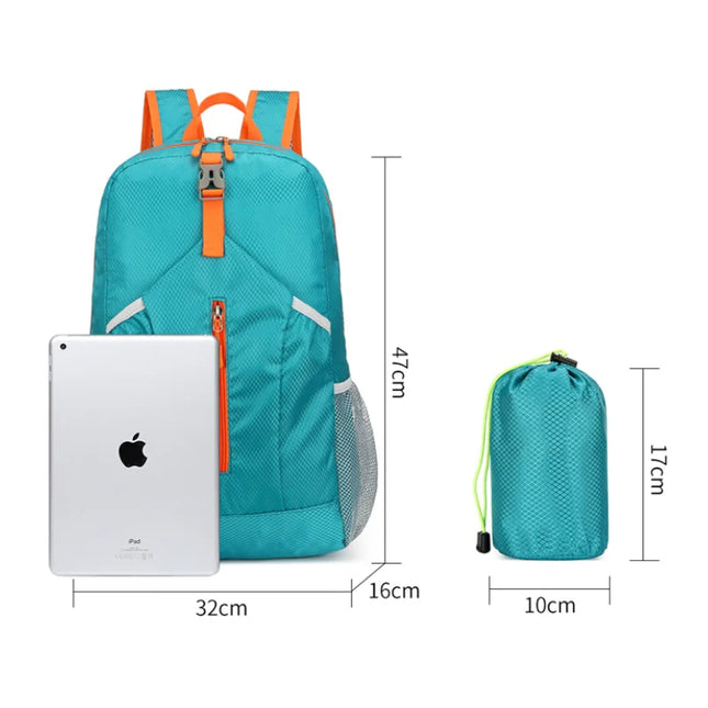 Ultraleichter faltbarer Rucksack wasserdicht