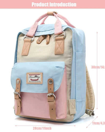 Vintage Rucksack zweifarbig 14 Zoll Canvas