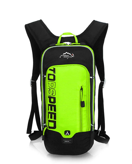 Outdoor-Rucksack neongruen Trinkblase