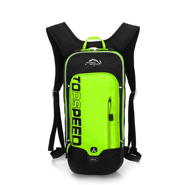 Outdoor-Rucksack neongruen Trinkblase