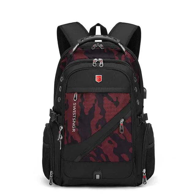 Swiss Rucksack gross 15-17 Zoll Schloss USB