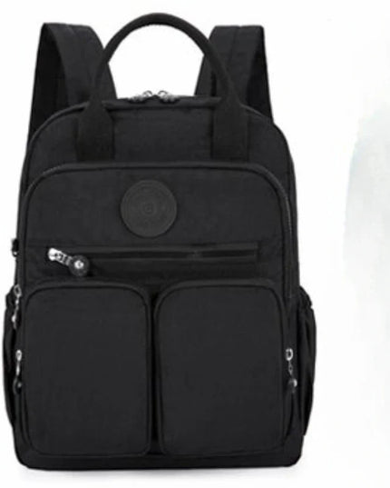 Kleiner Damen-Rucksack gelb Crinkle-Nylon