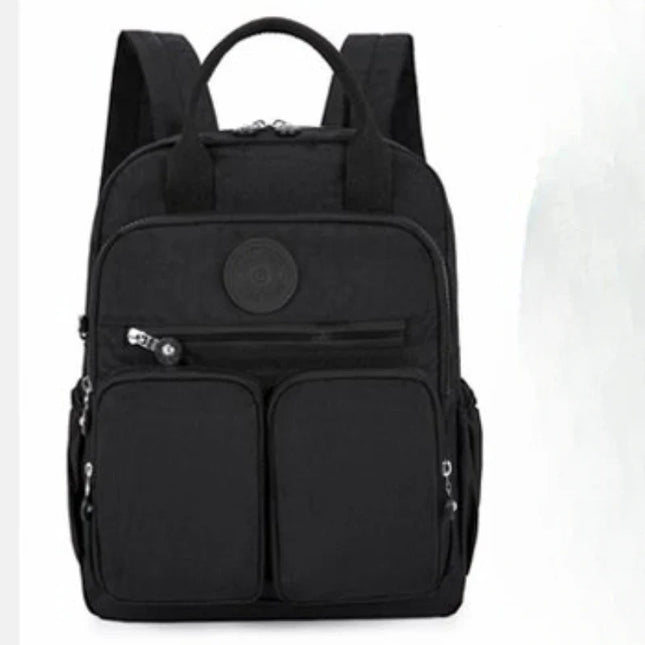 Kleiner Damen-Rucksack gelb Crinkle-Nylon