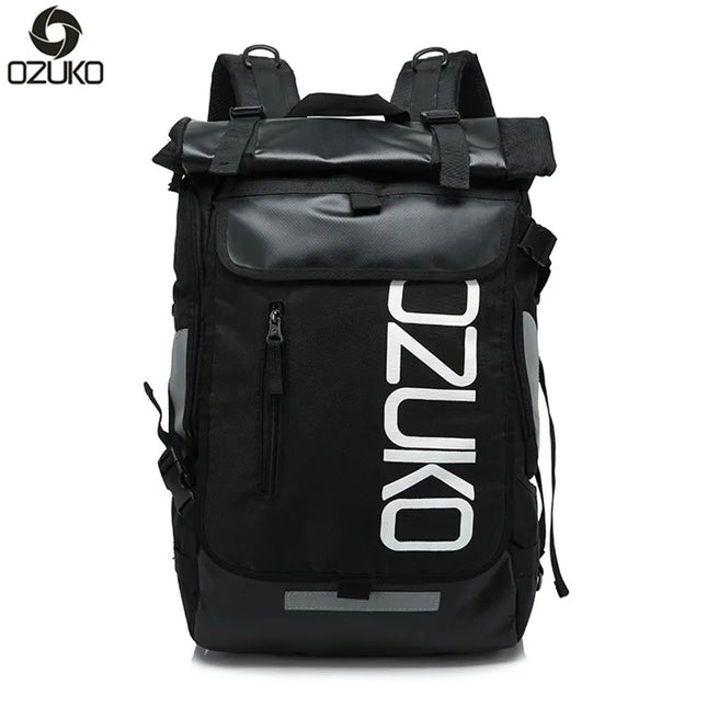 Sportlicher Rolltop-Rucksack farbig