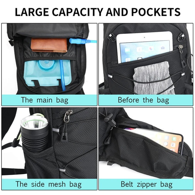 Wasserdichter Alltags-Rucksack robust schwarz