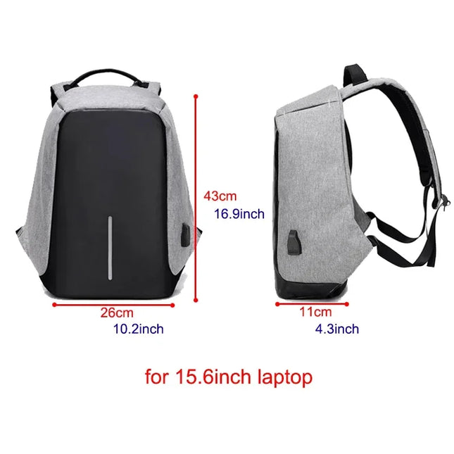 Anti-Diebstahl Rucksack 15 Zoll Herren Nylon