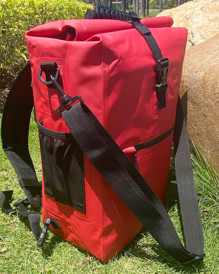 Pendler Fahrrad-Rucksack Reflektoren gruen