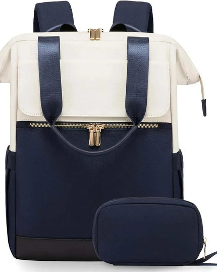 Eleganter Damen-Rucksack creme mit Organizer
