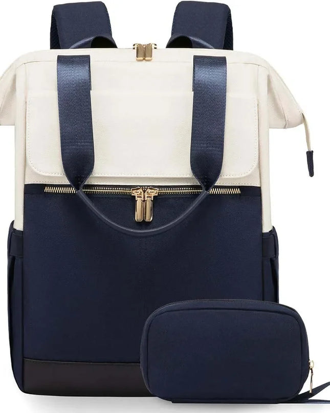 Eleganter Damen-Rucksack creme mit Organizer